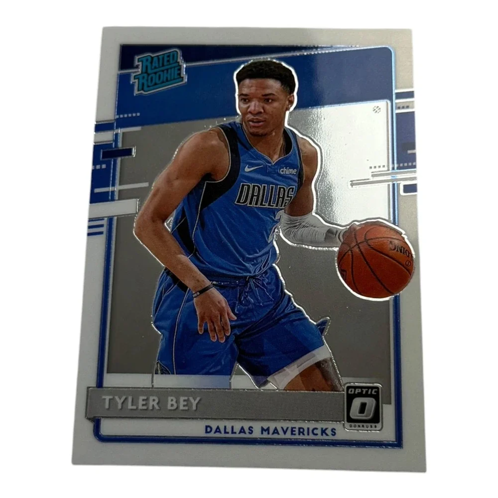 2020-21 Panini Donruss Optic Tyler Bey Rated Rookie Silver Prizm Card 186 Dallas